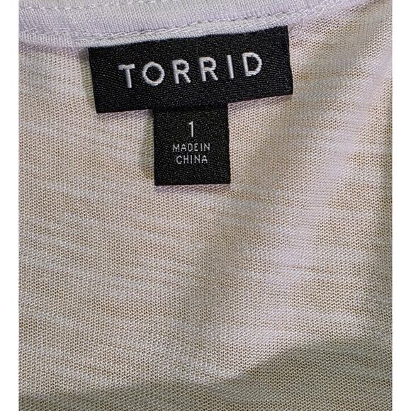 TORRID WHITE SLEEVELESS EYELET TOP SHIRT WOMENS PLUS SIZE 1 - Picture 3 of 5